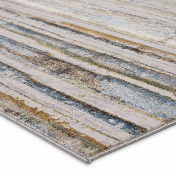 Fioro Multicolor/Cream 6 ft. 7 in. x 9 ft. 6 in. Stripes Indoor Area Rug