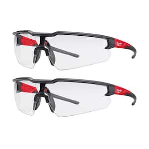 Safety Glasses with Clear Fog-Free Lenses (2-Pack)