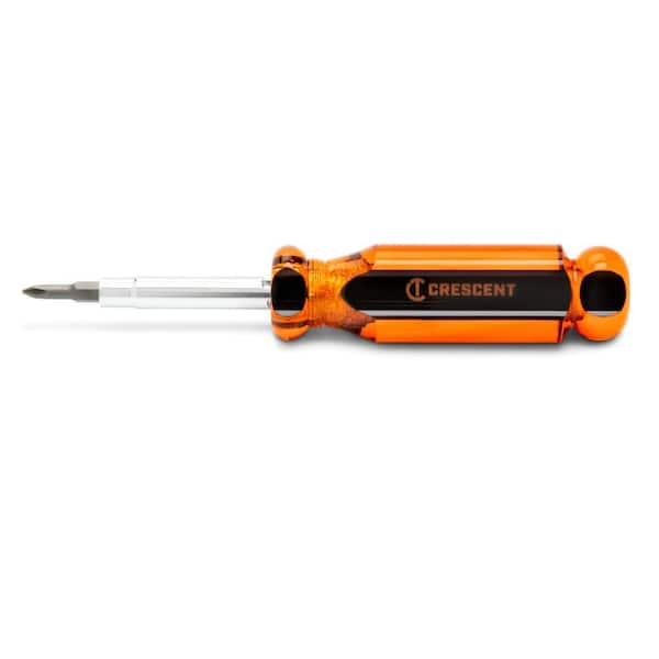 Crescent 6-in-1 Interchangeable Bit Screwdriver (4-Piece)