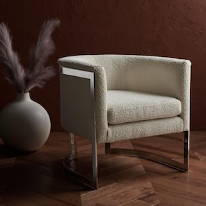 Gabby Ivory/Silver Accent Chair