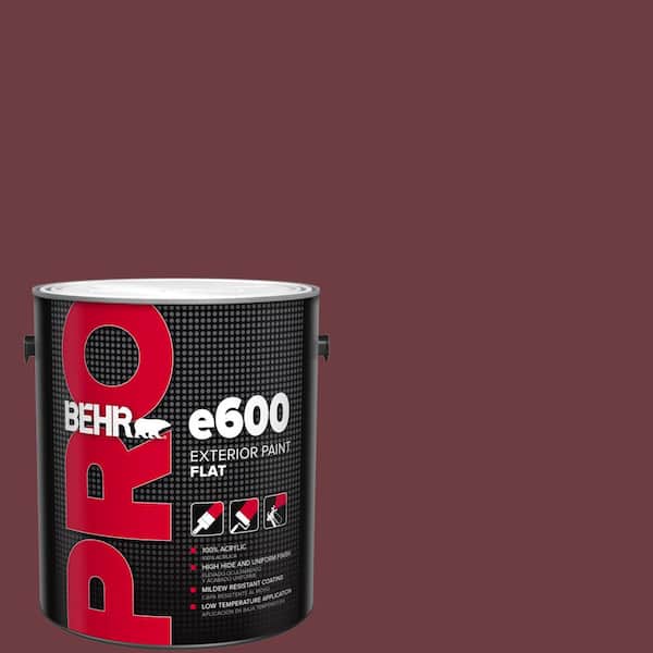 BEHR PRO 1 gal. #BXC-90 Wild Cranberry Flat Exterior Paint