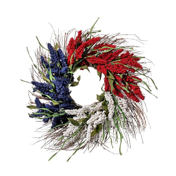 Regency International Americana Astilbe Wreath 24 in.