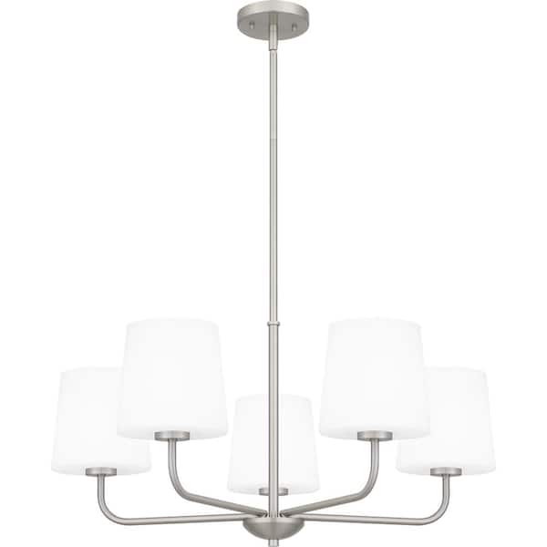 Quoizel Gallagher 5 light Brushed Nickel Chandelier