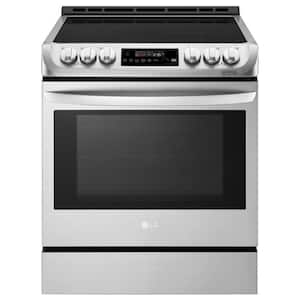 6.3 cu. ft. Smart Slide-In Electric Range with ProBake Convection, Induction & Self-Clean in Stainless Steel