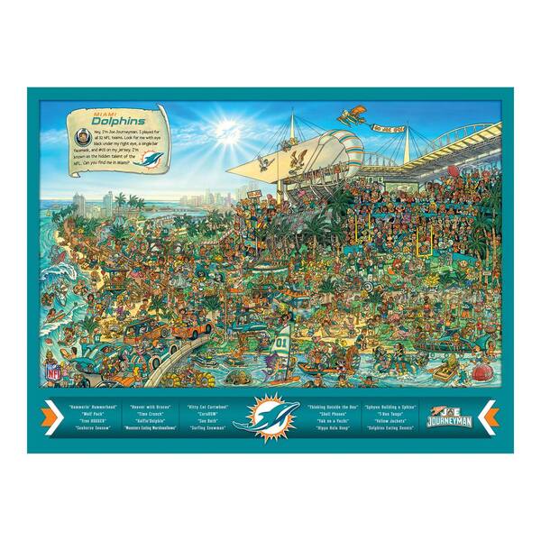 YouTheFan NFL Miami Dolphins Joe Journeyman Puzzle 9029724 - The Home Depot