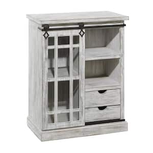 White Farmhouse Wood Cabinet