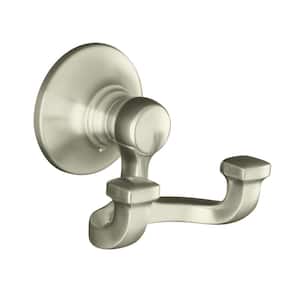 Bancroft Double Robe Hook in Vibrant Brushed Nickel