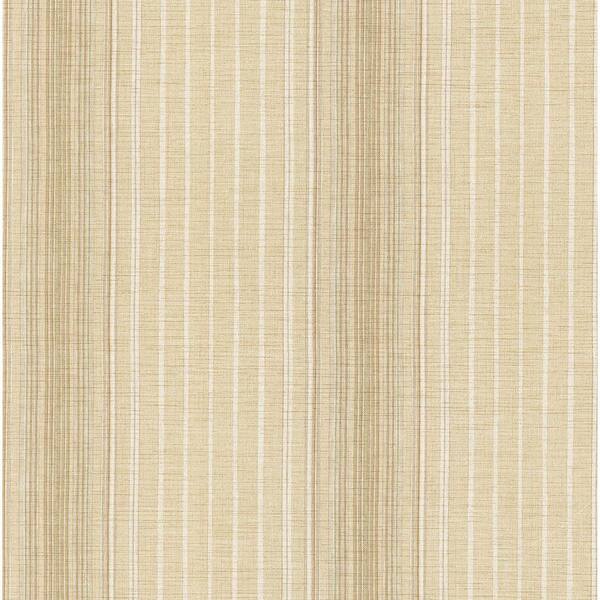 Brewster Natuche Beige Linen Stripe Wallpaper