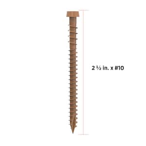 #10 2-1/2 in. Cedar Star Drive Trim-Head Composite Deck Screw (1750-Count)