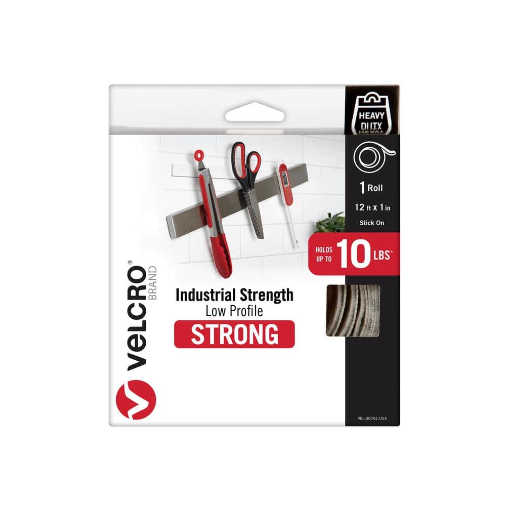 VELCRO Industrial Strength Adhesive Peel Stick Tape STRIPS 10 