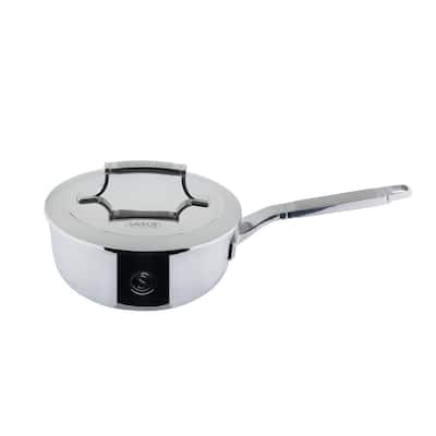 2 qt. Tri-Ply Stainless Steel Chef's Pan with Lid