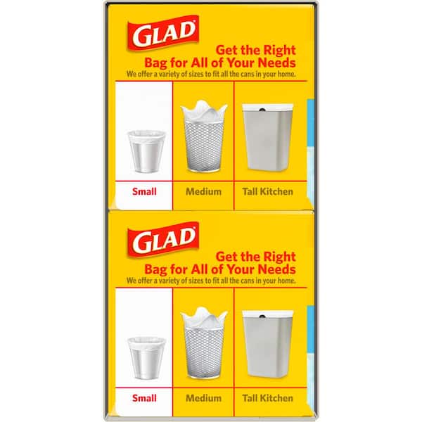 Pack of 6 Glad Odor Shield On the Go Trash Bags Fresh Scent 4 Gallons 26 Count 