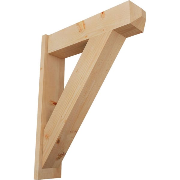 Ekena Millwork 8 in. x 38 in. x 30 in. Traditional Craftsman Smooth Douglas Fir Outlooker