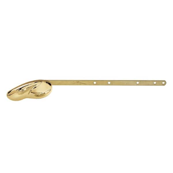 Fluidmaster 9 in. Curved Toilet Tank Lever in Polished Brass