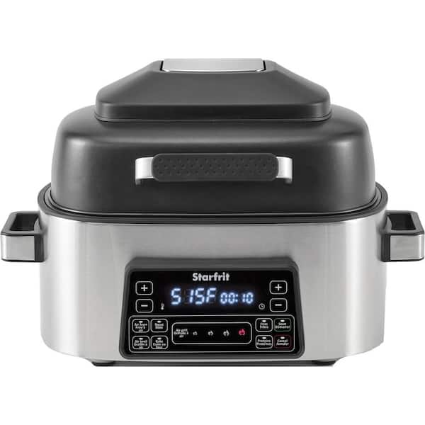 Starfrit 6.3 Qt. Stainless Steel Indoor Air Fryer Grill