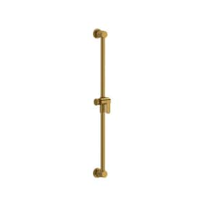 30.5 in Adjustable Shower Bar in Brushed Gold