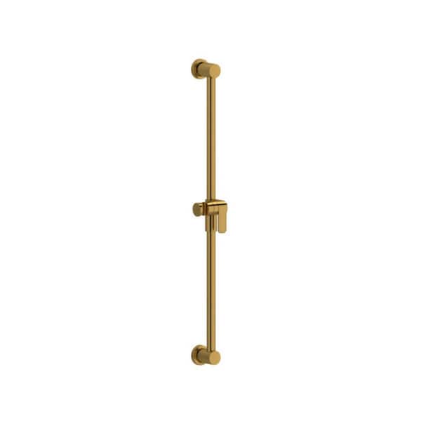30.5 in. Adjustable Shower Bar in Brushed Gold