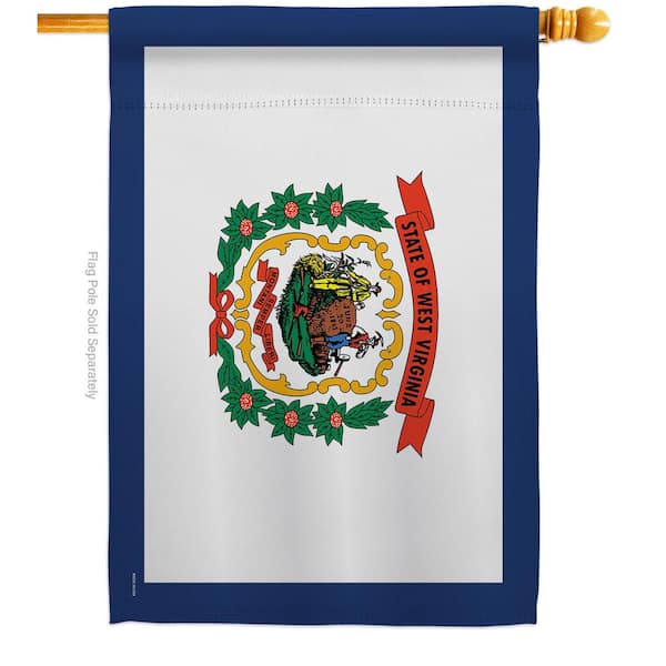 Ornament Collection 2.5 ft. x 4 ft. Polyester West Virginia States 2-Sided House Flag Regional Decorative Horizontal Flags