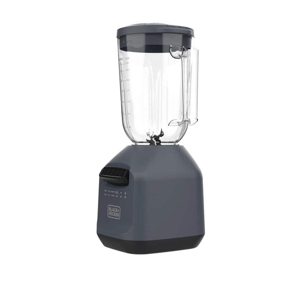 PowerXL Black & Decker Ice Crush Blender With 56 Ounce (7 Cup) Perfectpour Plastic Jar, Powerful 6-Tip Stainless Steel Blade, 8-Speeds Plus Pulse, 750 Peak Watts Of Power