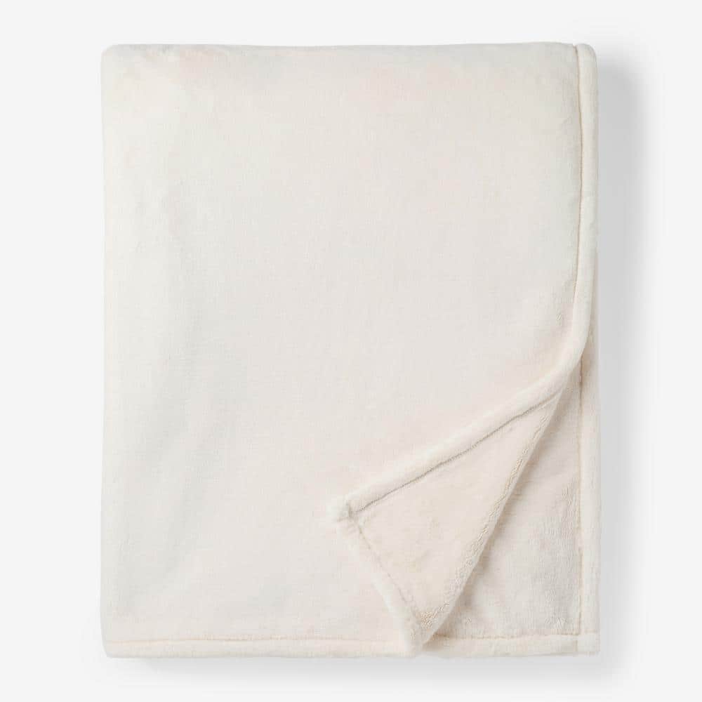 Company Cotton Plush Ivory Polyester Twin/Twin XL Woven Blanket price history on PriceWatchPro