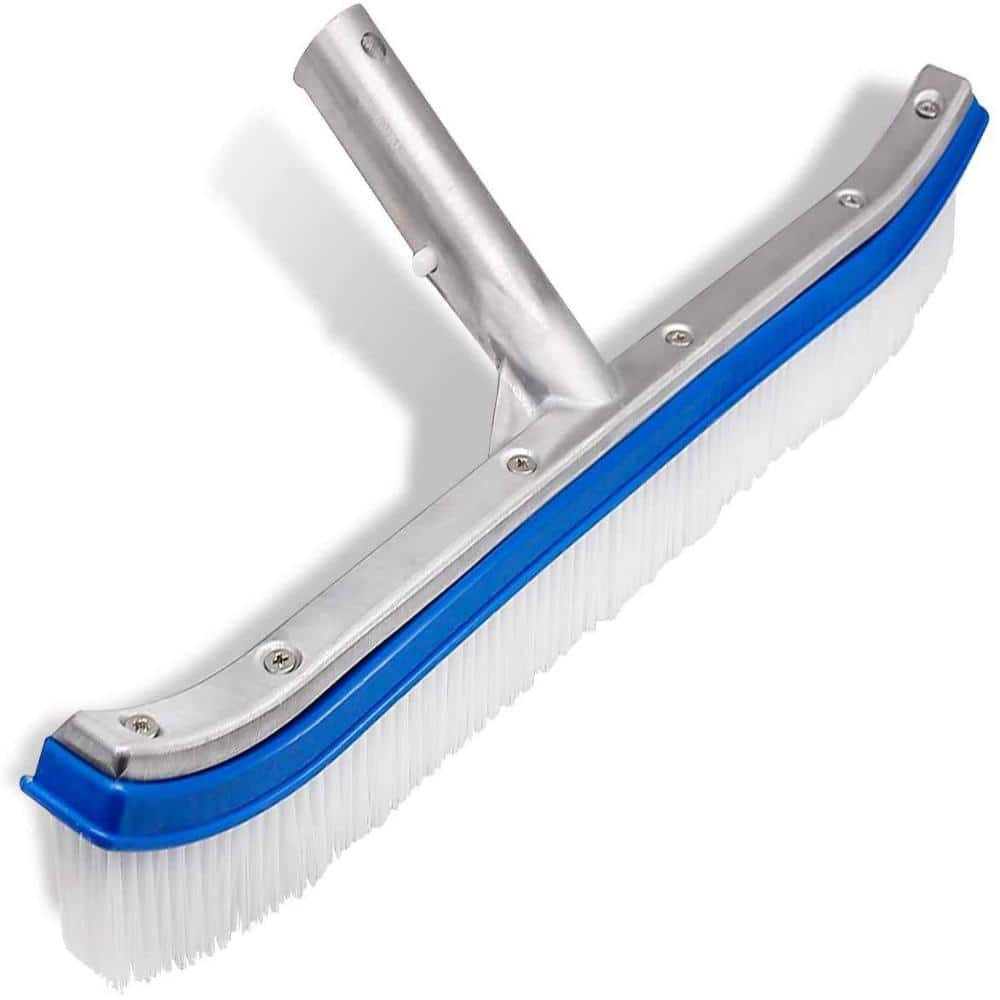 18 in. White Heavy Duty Pool Brush – Lightweight Reinforced Aluminum with Curved Edge for Vinyl Liner price history on PriceWatchPro
