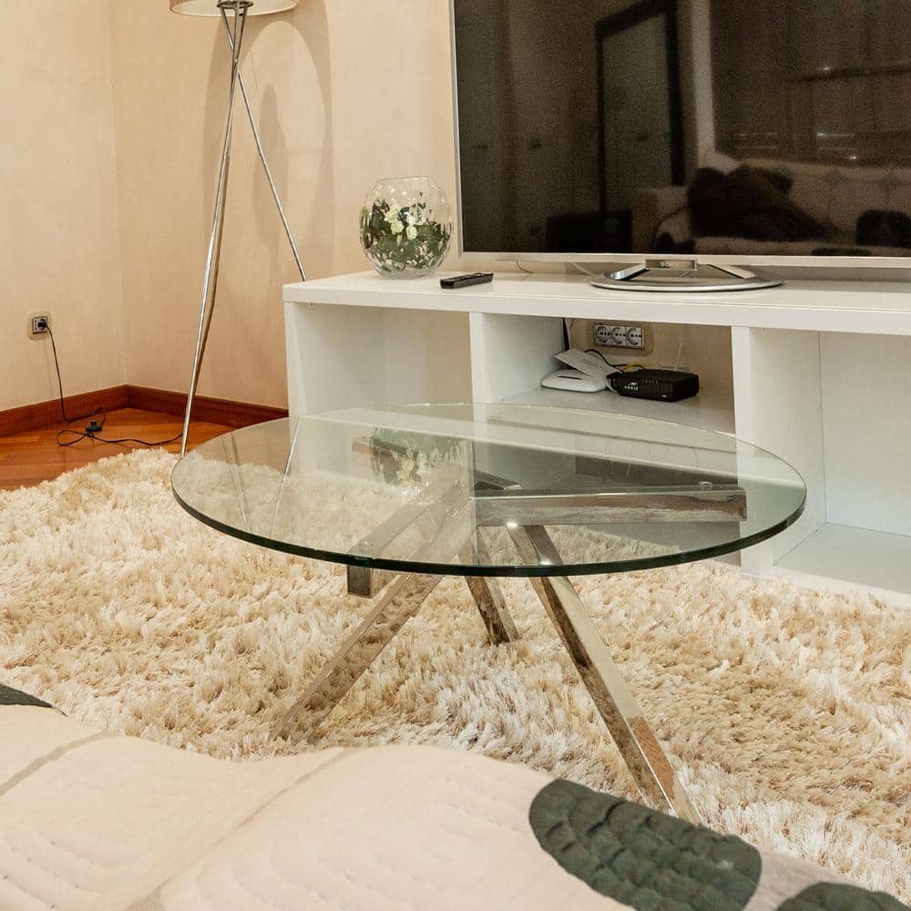 Elegant 29" Round Clear Tempered Glass Table Top