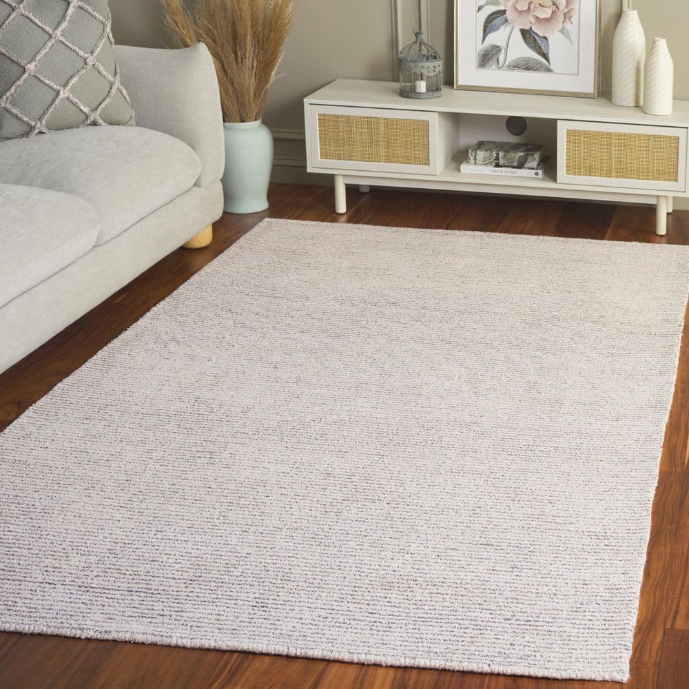 Abstract 8 ft. x 10 ft. Silver/Taupe Modern Distressed Area Rug price history on PriceWatchPro