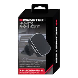 Magnetic Phone Mount with Universal Vent Clip, 360 Rotation