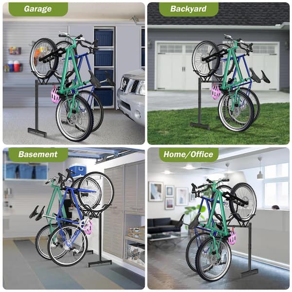 Sttoraboks 2 Bikes Floor Stand, Adjustable Bicycle Parking Rack