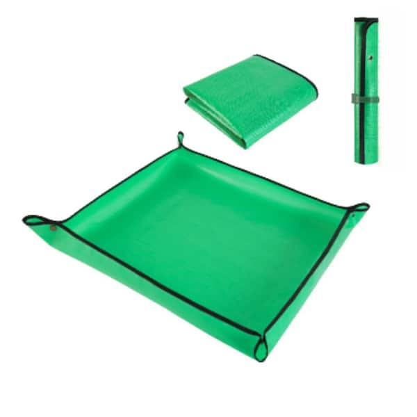 27x27in.Waterproof Repotting Mat for Indoor Plants,Foldable Gardening Tray for Transplanting,Succulents and Mess Control