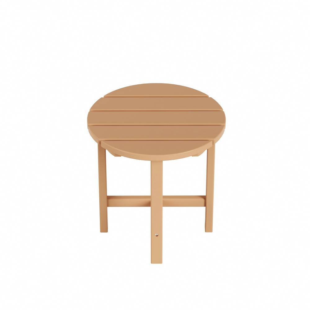 Teak Round 18" Outdoor Side Table
