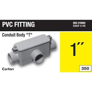 1 in. Schedule 40 and 80 PVC Type-T Conduit Body