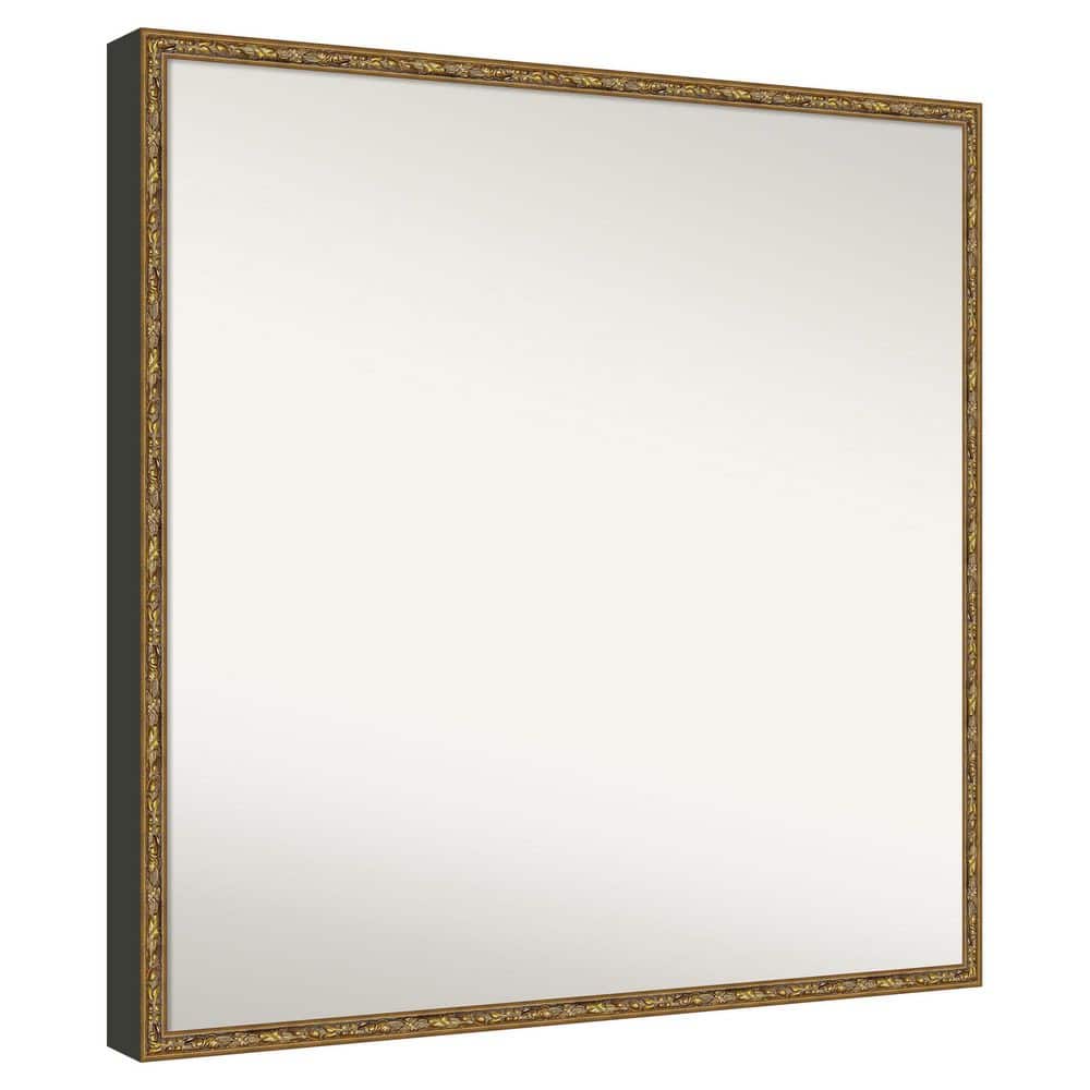 Belvedere Bronze 27.25 in. x 27.25 in. Non-Beveled Traditional Rectangle Wood Framed Bathroom Wall Mirror price history on PriceWatchPro
