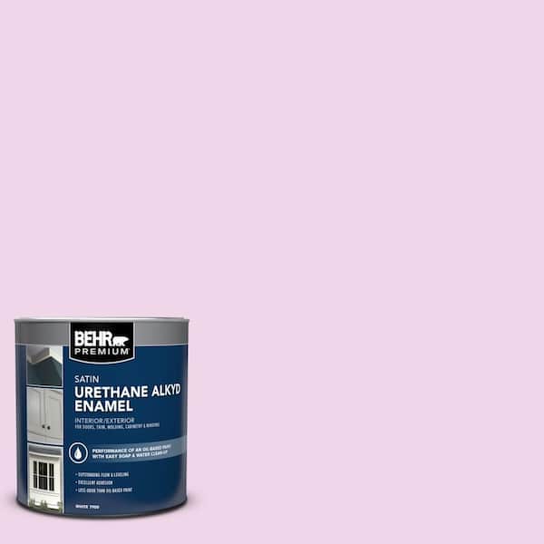 BEHR PREMIUM 1 qt. #P110-1 All Made Up Satin Enamel Urethane Alkyd Interior/Exterior Paint