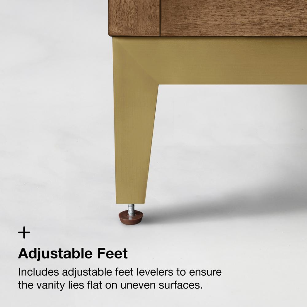 Macchiato 30-Inch Single Sink Vanity with Gold Accents