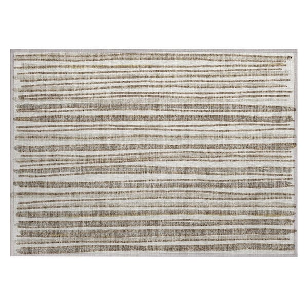Chantille Machine Washable Indoor/Outdoor Abstract ACN3045 Ivory 3 ft. x 4 ft. Area Rug