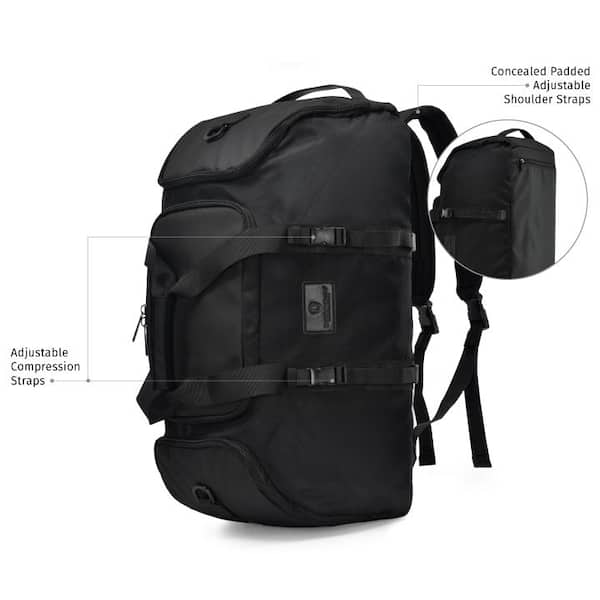 Newest Black strapped padded camera/duffle bag