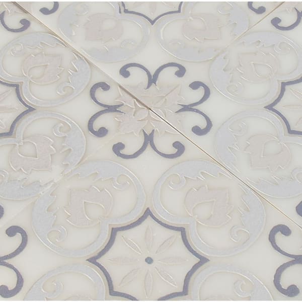 Tetris Florita Blanco 6 in. x 6 in. Polished Marble Wall Tile (5 sq. ft. / case) Tetris Florita Blanco 6 in. x 6 in. Polished Marble Wall Tile (5 sq. ft. / case)