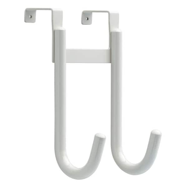 Liberty 3-3/4 in. White Over-the-Door Smooth Hook Rack 139613 - The Home  Depot