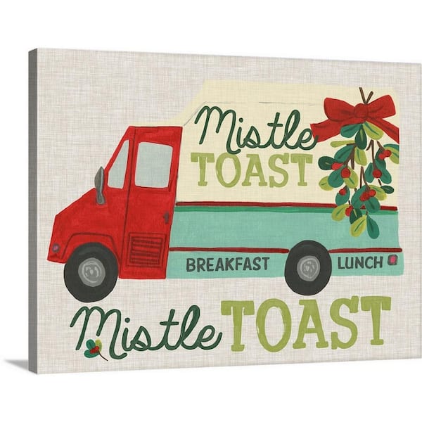 GreatBigCanvas 40 in. x 30 in. Food Truck Holidays III by June Erica Vess Canvas Wall Art