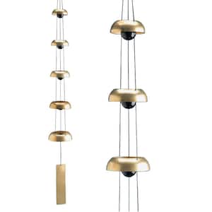 Signature Collection, Woodstock Temple Bells, Quintet, 32 in. Brass Wind Bell