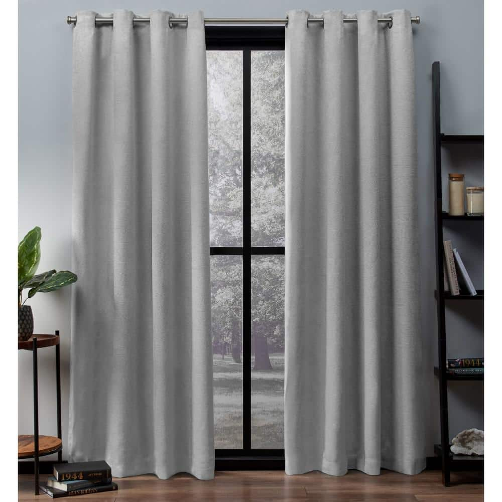 Reviews For Silver Thermal Grommet Blackout Curtain 52 In W X 63 In L Set Of 2 Eh8206 04 2 63g The Home Depot