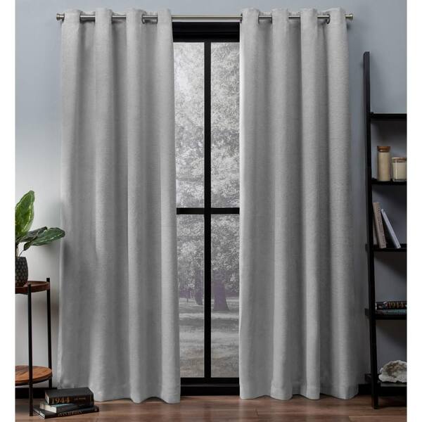 Reviews For Exclusive Home Curtains Oxford Silver Solid Polyester 52 In W X 63 L Grommet Top Blackout Curtain Panel Set Of 2 Pg 4 The Depot Blackout Curtain Panel, Does Home Depot Have Curtains