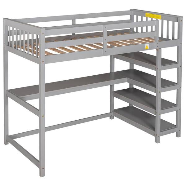 Camp Twin Kids Loft System & Lower Bed Set