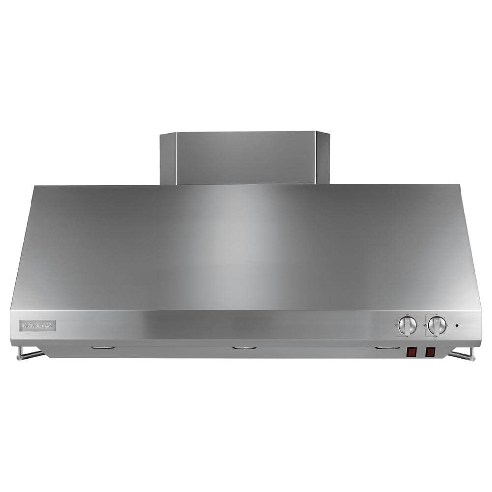 Monogram 48 in. Convertible Professional Wall Mount Range Hood in Stainless Steel