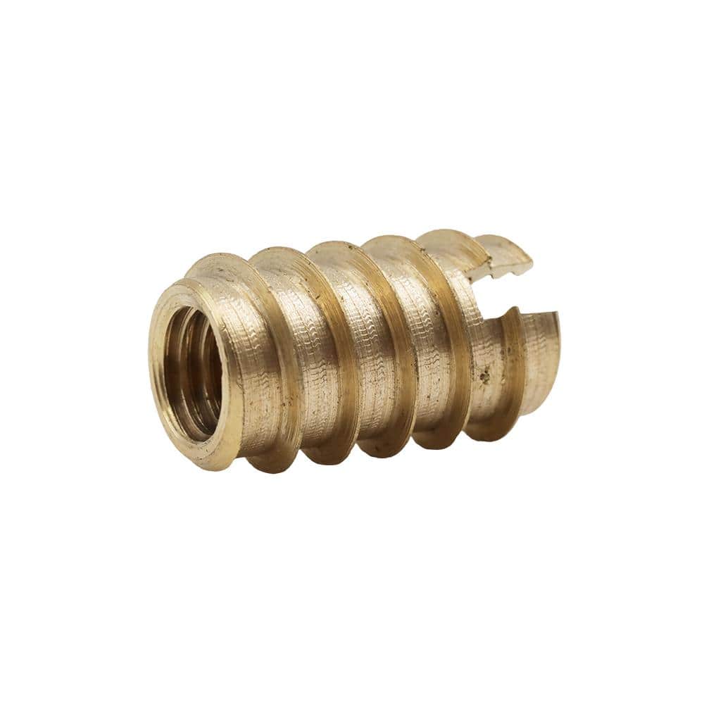 Everbilt 3/8 in.-16 tpi Solid Brass Wood Insert Nut 818818 - The
