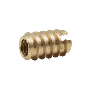 3/8 in.-16 tpi Solid Brass Wood Insert Nut