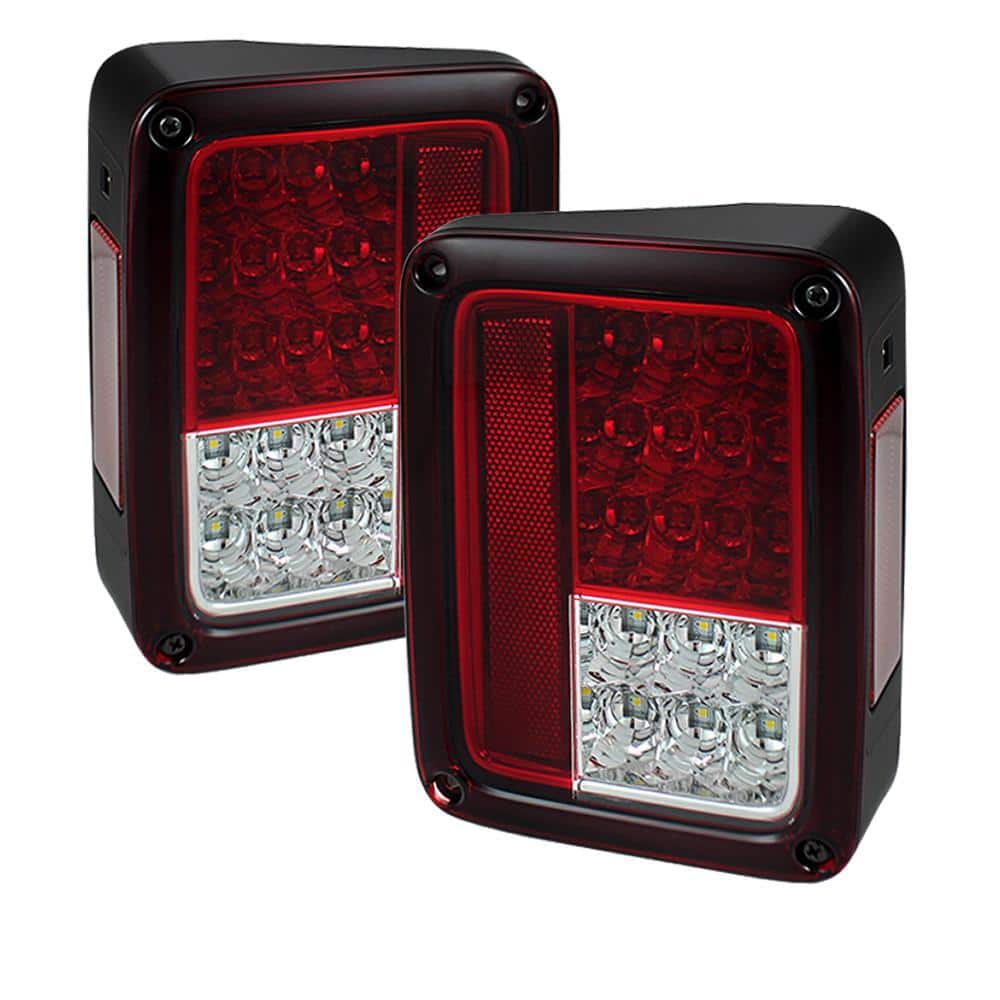 Jeep Wrangler (JK JKU) 07-18 LED Tail Lights - Red Clear price history on PriceWatchPro