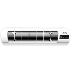 25 in 4 Fan Speeds Window Fan in White with Adjustable Side Panels