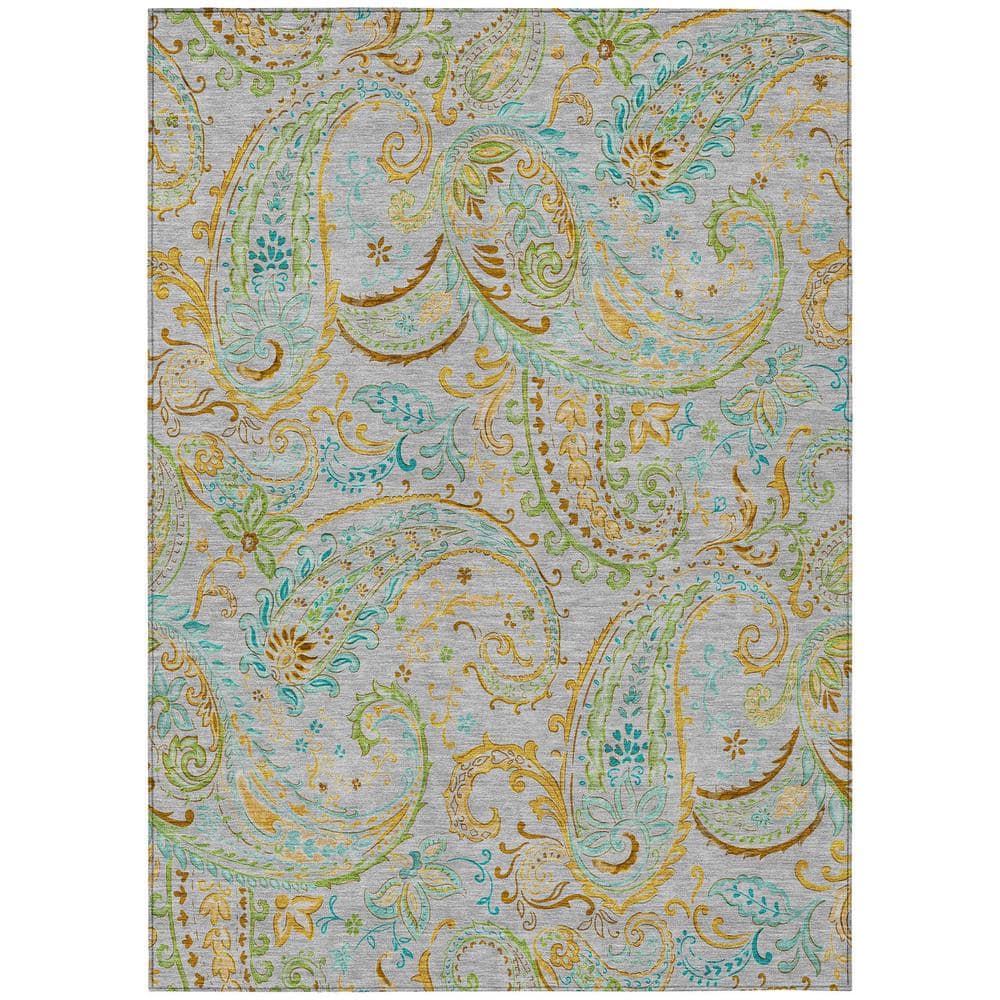 Chantille ACN533 Gray 5 ft. x 7 ft. 6 in. Machine Washable Indoor/Outdoor Geometric Area Rug price history on PriceWatchPro